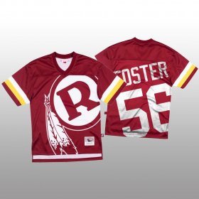 Wholesale Cheap NFL Washington Redskins #56 Reuben Foster Red Men\'s Mitchell & Nell Big Face Fashion Limited NFL Jersey