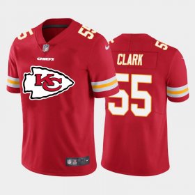 Wholesale Cheap Kansas City Chiefs #55 Frank Clark Red Men\'s Nike Big Team Logo Player Vapor Limited NFL Jersey