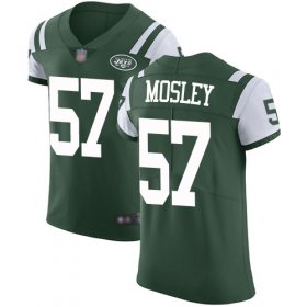 Wholesale Cheap Nike Jets #57 C.J. Mosley Green Team Color Men\'s Stitched NFL Vapor Untouchable Elite Jersey
