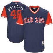 Wholesale Cheap Red Sox #46 Craig Kimbrel Navy "Dirty Craig" Players Weekend Authentic Stitched MLB Jersey