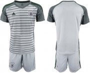 Wholesale Cheap Germany Blank Grey Goalkeeper Soccer Country Jersey