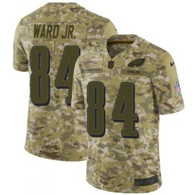 Wholesale Cheap Nike Eagles #84 Greg Ward Jr. Camo Men\'s Stitched NFL Limited 2018 Salute To Service Jersey