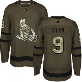 Wholesale Cheap Adidas Senators #9 Bobby Ryan Green Salute to Service Stitched NHL Jersey