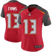 Wholesale Cheap Nike Buccaneers #13 Mike Evans Red Team Color Women's Stitched NFL Vapor Untouchable Limited Jersey