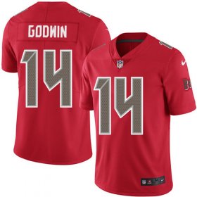 Wholesale Cheap Nike Buccaneers #14 Chris Godwin Red Men\'s Stitched NFL Limited Rush Jersey