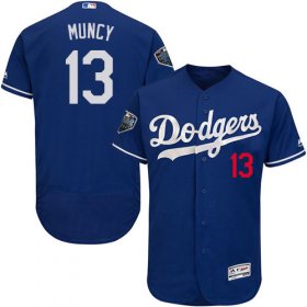 Wholesale Cheap Dodgers #13 Max Muncy Blue Flexbase Authentic Collection 2017 World Series Bound Stitched MLB Jersey