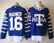 Wholesale Cheap Adidas Maple Leafs #16 Mitchell Marner Blue Authentic 1918 Arenas Throwback Stitched NHL Jersey