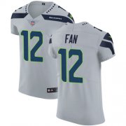 Wholesale Cheap Nike Seahawks #12 Fan Grey Alternate Men's Stitched NFL Vapor Untouchable Elite Jersey