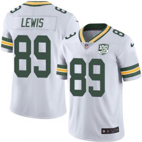 Wholesale Cheap Nike Packers #89 Marcedes Lewis White Men\'s 100th Season Stitched NFL Vapor Untouchable Limited Jersey