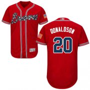 Wholesale Cheap Braves #20 Josh Donaldson Red Flexbase Authentic Collection Stitched MLB Jersey