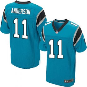 Wholesale Cheap Nike Panthers #11 Robby Anderson Blue Alternate Men\'s Stitched NFL New Elite Jersey