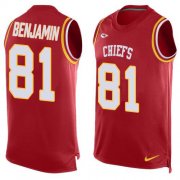 Wholesale Cheap Nike Chiefs #81 Kelvin Benjamin Red Team Color Men's Stitched NFL Limited Tank Top Jersey