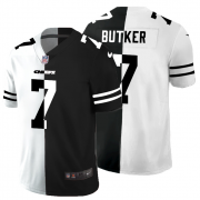 Cheap Kansas City Chiefs #7 Harrison Butker Men's Black V White Peace Split Nike Vapor Untouchable Limited NFL Jersey