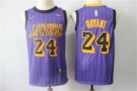 Wholesale Cheap Nike Los Angeles Lakers #24 Kobe Bryant 2019 City Edition Nike Swingman Jersey