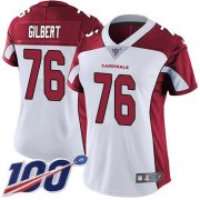 Wholesale Cheap Nike Cardinals #76 Marcus Gilbert White Women's Stitched NFL 100th Season Vapor Untouchable Limited Jersey