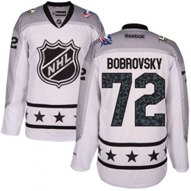 Wholesale Cheap Blue Jackets #72 Sergei Bobrovsky White 2017 All-Star Metropolitan Division Women\'s Stitched NHL Jersey