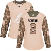 Cheap Adidas Lightning #2 Luke Schenn Camo Authentic 2017 Veterans Day Women's Stitched NHL Jersey