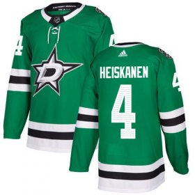 Wholesale Cheap Adidas Stars #4 Miro Heiskanen Green Home Authentic Youth Stitched NHL Jersey