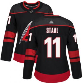 Wholesale Cheap Adidas Hurricanes #11 Jordan Staal Black Alternate Authentic Women\'s Stitched NHL Jersey