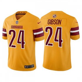 Wholesale Cheap Men\'s Washington Commanders #24 Antonio Gibson Gold Vapor Untouchable Stitched Football Jersey