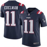 Wholesale Cheap Nike Patriots #11 Julian Edelman Navy Blue Men's Stitched NFL Limited Rush Jersey