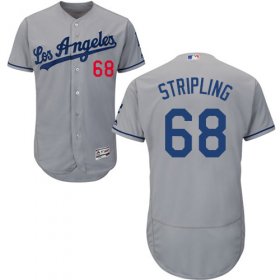 Wholesale Cheap Dodgers #68 Ross Stripling Grey Flexbase Authentic Collection Stitched MLB Jersey