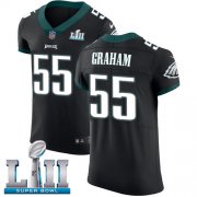 Wholesale Cheap Nike Eagles #55 Brandon Graham Black Alternate Super Bowl LII Men's Stitched NFL Vapor Untouchable Elite Jersey