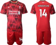 Wholesale Cheap Men 2021-2022 Club Liverpool home red 14 Nike Soccer Jersey
