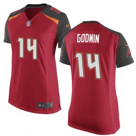 Wholesale Cheap Nike Buccaneers #14 Chris Godwin Red Team Color Women\'s Stitched NFL New Elite Jersey