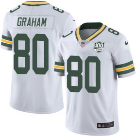Wholesale Cheap Nike Packers #80 Jimmy Graham White Men\'s 100th Season Stitched NFL Vapor Untouchable Limited Jersey