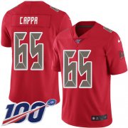 Wholesale Cheap Nike Buccaneers #65 Alex Cappa Red Men's Stitched NFL Limited Rush 100th Season Jersey