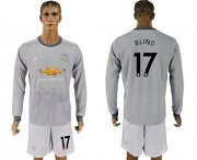 Wholesale Cheap Manchester United #17 Blind Sec Away Long Sleeves Soccer Club Jersey