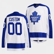 Wholesale Cheap Men's Toronto Maple Leafs Custom White Classics Primary Logo Stitched Jersey
