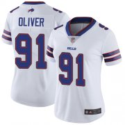 Wholesale Cheap Nike Bills #91 Ed Oliver White Women's Stitched NFL Vapor Untouchable Limited Jersey
