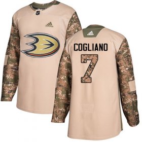 Wholesale Cheap Adidas Ducks #7 Andrew Cogliano Camo Authentic 2017 Veterans Day Stitched NHL Jersey