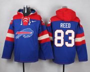 Wholesale Cheap Nike Bills #83 Andre Reed Royal Blue Player Pullover NFL Hoodie