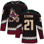 Wholesale Cheap Adidas Coyotes #21 Derek Stepan Black Alternate Authentic Stitched NHL Jersey