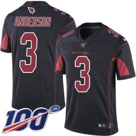 Wholesale Cheap Nike Cardinals #3 Drew Anderson Black Men\'s Stitched NFL Limited Rush 100th Season Jersey