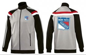 Wholesale Cheap NHL New York Rangers Zip Jackets Grey