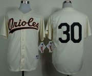 Wholesale Cheap Orioles #30 Chris Tillman Cream 1954 Turn Back The Clock Stitched MLB Jersey