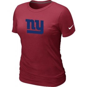 Wholesale Cheap Women\'s NFL New York Giants Sideline Legend Authentic Logo T-Shirt Red