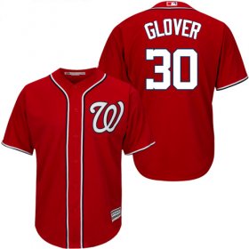 Wholesale Cheap Nationals #30 Koda Glover Red New Cool Base Stitched MLB Jersey