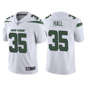 Wholesale Cheap Men\'s New York Jets #35 Breece Hall 2022 White Vapor Untouchable Limited Stitched Jersey