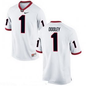Wholesale Cheap Men\'s Georgia Bulldogs #1 Vince Dooley White Stitched College Football 2016 Nike NCAA Jersey