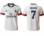 Wholesale Cheap Men 2020-2021 club Real Madrid home aaa version 7 white Soccer Jerseys2