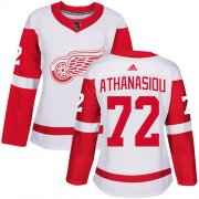 Wholesale Cheap Adidas Red Wings #72 Andreas Athanasiou White Road Authentic Women's Stitched NHL Jersey