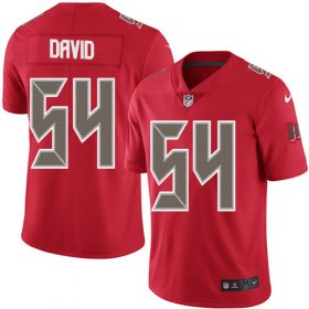 Wholesale Cheap Nike Buccaneers #54 Lavonte David Red Men\'s Stitched NFL Limited Rush Jersey
