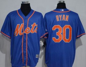 Wholesale Cheap Mets #30 Nolan Ryan Blue New Cool Base Alternate Home Stitched MLB Jersey