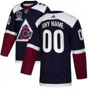 Wholesale Cheap Men's Colorado Avalanche Avtive Player Custom 2022 Navy Stanley Cup Champions Patch Stitched Jersey