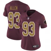 Wholesale Cheap Nike Redskins #93 Jonathan Allen Burgundy Red Alternate Women's Stitched NFL Vapor Untouchable Limited Jersey